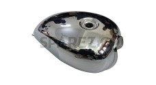 Royal Enfield Interceptor 650cc Fuel Petrol Gas Tank Chrome - SPAREZO